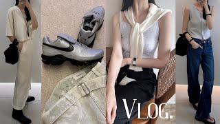 Vlog | 직장인 브이로그 | 데일리룩 | 나이키 TNPO | 르메르 팬츠 | COS코스 가방 | 르917 | 플리츠플리즈 | 후추식당 | 대장내시경 | 출근룩 /simple.B