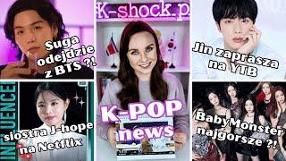 K-POP news: Suga odejdzie z BTS? Siostra J-hope gwiazdą Netflix? BabyMonster najgorsze?!