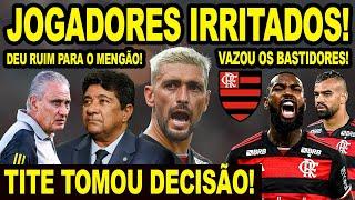 VAZOU! JOGADORES DO FLAMENGO FICARAM IRRITADOS COM O PEÑAROL!  TITE TOMA DECISÃO! MENGÃO PUNIDO! E+