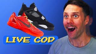 LIVE COP: Kobe Day, Air Jordan 4 White Thunder & Jae Tips Saucony