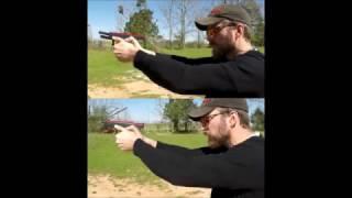 Glock 17 vs. 34 - Does the competition service model recoil less?  Slow Motion 120 FPS