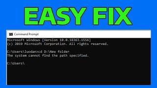 How To Fix System Cannot Find The Path Specified in Windows