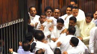 Sri Lanka on auto pilot: brawl breaks out in parliament