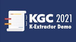 K-Extractor Demo from the 2021 Knowledge Graph Conference