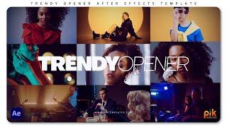 Trendy Opener - After Effects Template | Free Download | Pik Templates