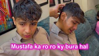 Mustafa ka ro ro ky bura hal | pitbul sale kardia husband ny | Sitara yaseen vlog