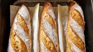 I don't buy bread anymore! The new perfect recipe for whole wheat baguettes