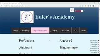 Euler's Academy: Intro