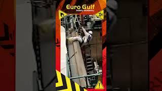  Workplace Safety Alert!  Scaffolding Fall Caught on Camera! #safetyatwork #safetyfirst