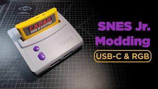 SNES Jr Modding: USB-C & RGB