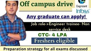 Infosys Off campus Hiring 2022||Cognizant Hiring||Mass Hiring||No Application fee||Freshers eligible