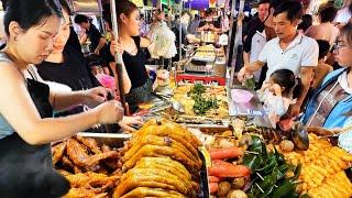 China Street Food Heaven at Nanning Night Market in Guangxi【Alin Food Walk】