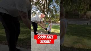 Breaking board with knee strike #karate #taekwondo #florida #fun