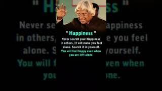 Happiness  Mantra/ apj abdul kalam motivational quotes #motivational #bestquotes #shorts