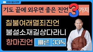 기도 끝에 외우면 좋은 진언 3가지 [우학스님 독송]