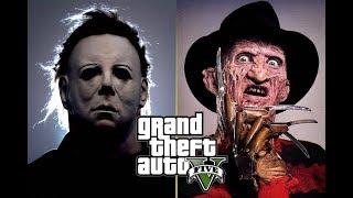 GTA 5 Mod - Micheal Myers Đụng Độ Freddy Kruguer Cuộc Chiến Sống Còn