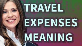 Travel expenses | meaning of Travel expenses