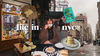 life in nyc // cafe hopping, pasta making class, daily life, getting back into reading