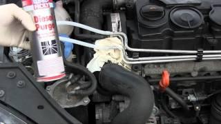 How to use diesel purge VW TDI engine (Audi TDI similar)