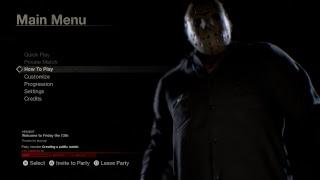Friday The 13th The Game Fun time with Friends PS4 Pro (Part 1)