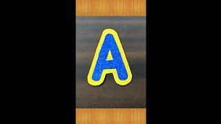 Alphabet A || Foam sheet craft || #shorts