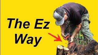 100% Absolutely The EASIEST WAY to Remove Bushes & Shrubs | With What Tool? You'll Never Guess !