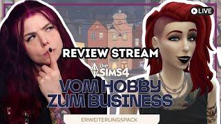 Das neue Sims 4 Erweiterungspack "Vom Hobby zum Business" weiter ausprobieren. Twitch Stream