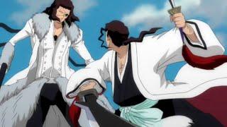 SHUNSUI KYORAKU FIGHTS AGAINST ESPADA NO. 1 COYOTE STARRK