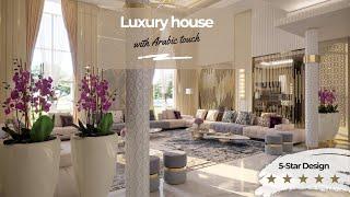 Luxury Modern Arabic house interior design with modern majlis dewaniya decorations