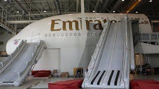 Exclusive behind the scenes at Emirates aviation College & academy crew training center in Dubai