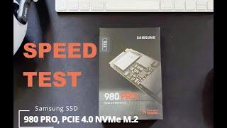 Samsung 980 PRO PCIe 4.0 NVMe SSD 1TB speed test on my Mac(M1)