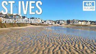 ST IVES Walk - Stunning Spring Sunrise - The Cornwall Guide 4K video