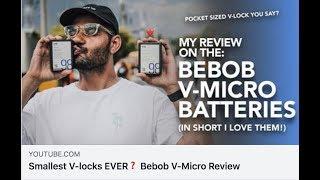 Product review: bebob Vmicro batteries and adapters