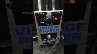 Behringer Vintage Phaser Phase Shifter VP1 rate 10 + Peavey Bandit 112 Modern "Black Sabbath Gdim"