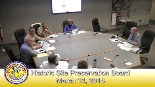 Historic Site Preservation Board | March 13, 2018