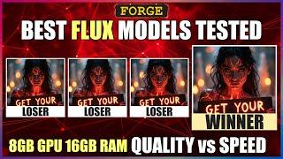 Best Flux Models Comparison Test - Image Quality vs Speed using Forge UI