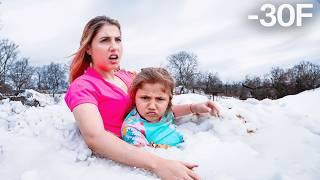 MOMMY AND BABY TRAPPED IN SNOW!