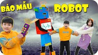 Bảo Mẫu Robot VS Bảo Mẫu Thật  Min Min TV Minh Khoa