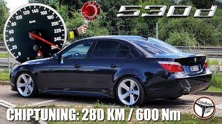 2008 BMW 530d E60 (280 KM) | Próba autostradowa, 0-100, 100-200 km/h, prezentacja, wyciszenie. | 4K