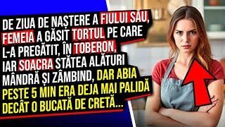 De ziua de Naștere a Fiului Său, Femeia a Găsit Tortul pe care l-a Pregătit, în TOBERON, Iar Soacra