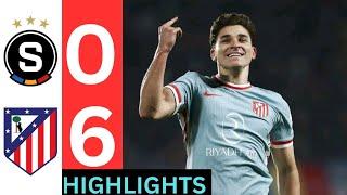 AC Sparta Praha vs Atlético de Madrid 0-6 goals highlights. UEFA CHAMPIONS LEAGUE