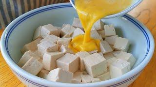 Do not stir-fry tofu directly, pour 2 eggs, and eat it 7 times a week without getting tired.