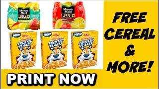 PRINT NOW | MONEYMAKER CEREAL & MORE | Savvy Coupon Shopper