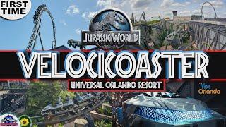 First Time Riding VelociCoaster! Universal's Jurassic World Roller Coaster | Visit Orlando Challenge