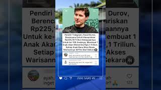 Pavel Durov Wariskan Rp225 Triliun ke 106 Anaknya!