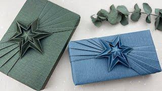 Christmas Gift Wrapping + 3D Paper Christmas Stars Craft Tutorial