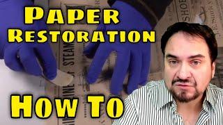 How Old Paper Is Restored