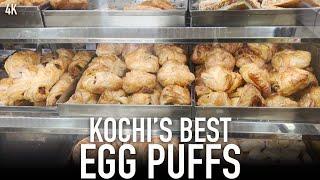 മുട്ട പഫ്‌സ് - Kochi Egg Puffs Comparison - Bread World, Rozario, Jaya, Supreme, Best and Quality 4K