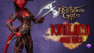 Custom Karlach Doll Repaint - Baldur's Gate 3 - OOAK