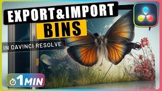 How to Export and Import BINS in Davinci Resolve